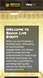 Mobile Screenshot of brockliveevents.com